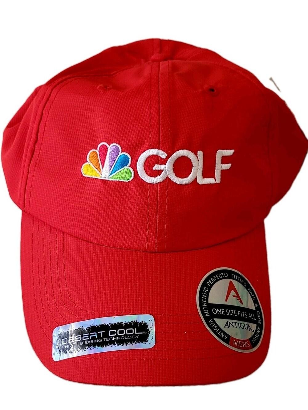 NBC Golf Hat Antigua Essentials Desert Cool adjustable strapback New with tags!